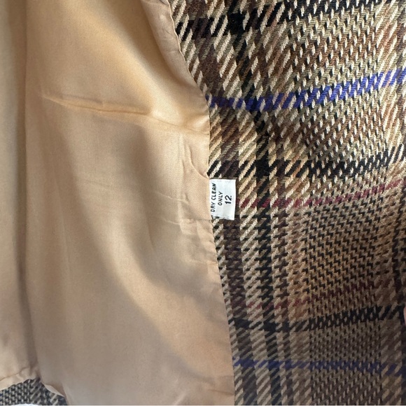 Gianni Sport Vintage Plaid Blazer - Brown and Blue - Picture 6 of 8